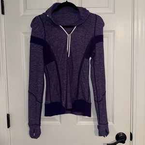Purple Lululemon Quarter Zip Running Pull Over